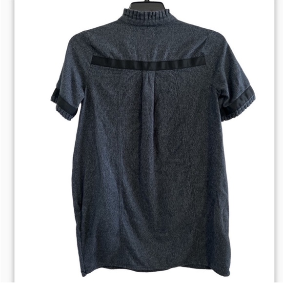 Faherty Piecrust Mini Dress in Charcoal - Picture 11 of 12